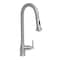 Whitehaus Lead Free SS Sgl-Hole Faucet W/ Gooseneck Swivel Spout, Pull Down Spray WHS6800-PDK-BSS - alternate 1